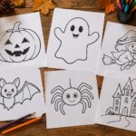 découvrez des dessins d’halloween faciles à imprimer : citrouille, fantôme, sorcière et autres idées amusantes pour petits et grands.