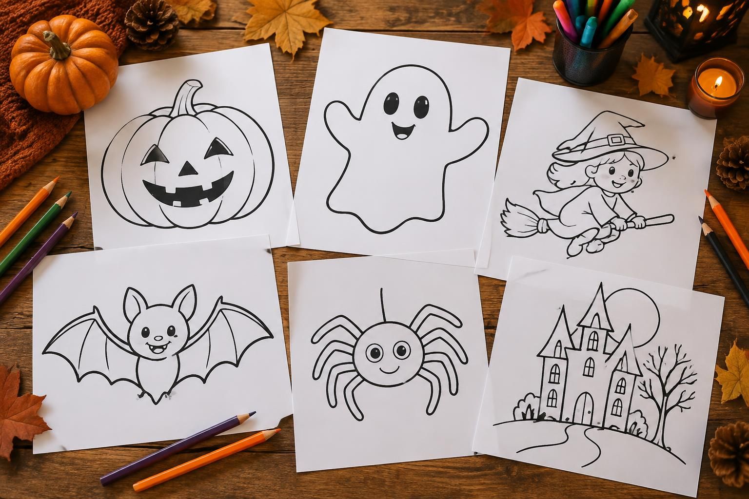 découvrez des dessins d’halloween faciles à imprimer : citrouille, fantôme, sorcière et autres idées amusantes pour petits et grands.