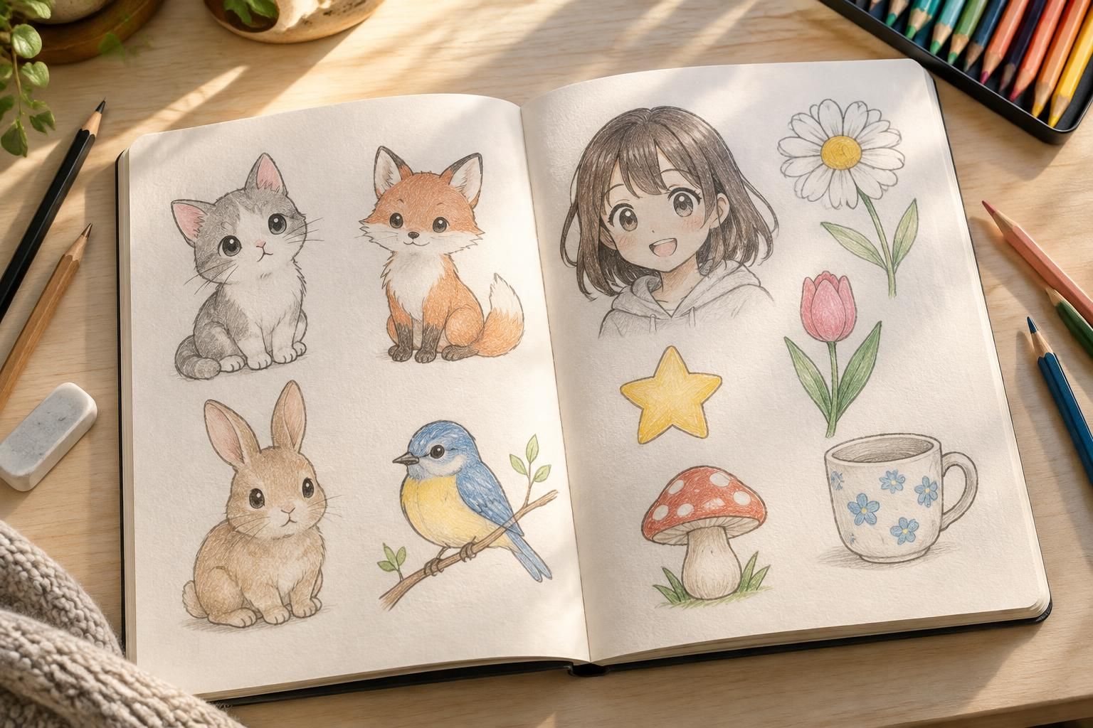 découvrez des modèles de dessin faciles à reproduire : animaux, manga, fleurs et bien d’autres idées pour vous inspirer et dessiner pas à pas.