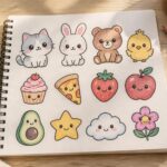 découvrez des tutos de dessin kawaii faciles pour dessiner des animaux, des aliments, des fruits et plein d’autres idées mignonnes.